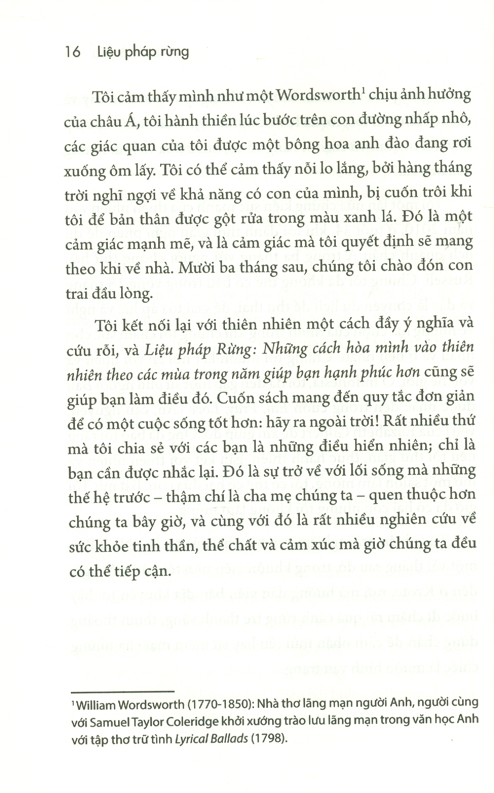 LIỆU PHÁP RỪNG – KẾT NỐI THIÊN NHIÊN VÀ TRỞ NÊN HẠNH PHÚC HƠN - Sarah Ivens – Hồng Đăng dịch - Thái Hà -Nhà Xuất Bản Thế Giới