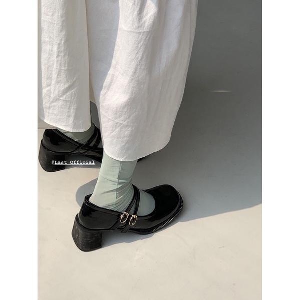 Giày Marry Jane da bóng cao 5.5 cm