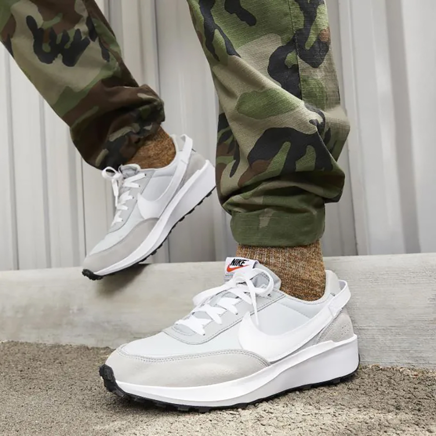 Giày thời trang nam NIKE WAFFLE DEBUT - GREY FOG/WHITE-LT SMOKE GREY-WHITE - 8.5 US