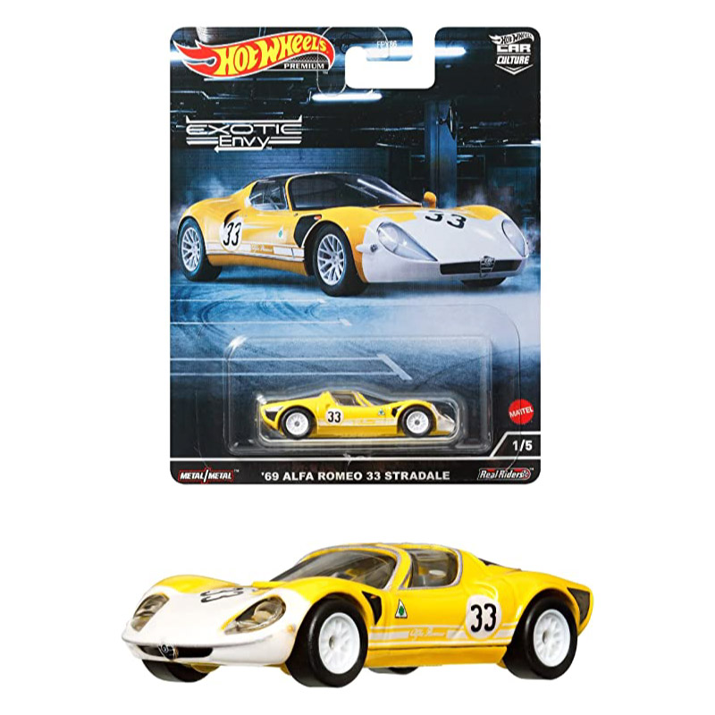 Đồ Chơi HOT WHEELS Siêu Xe  Hạng Sang Alfa Romeo 33 Stradale HCJ91/FPY86