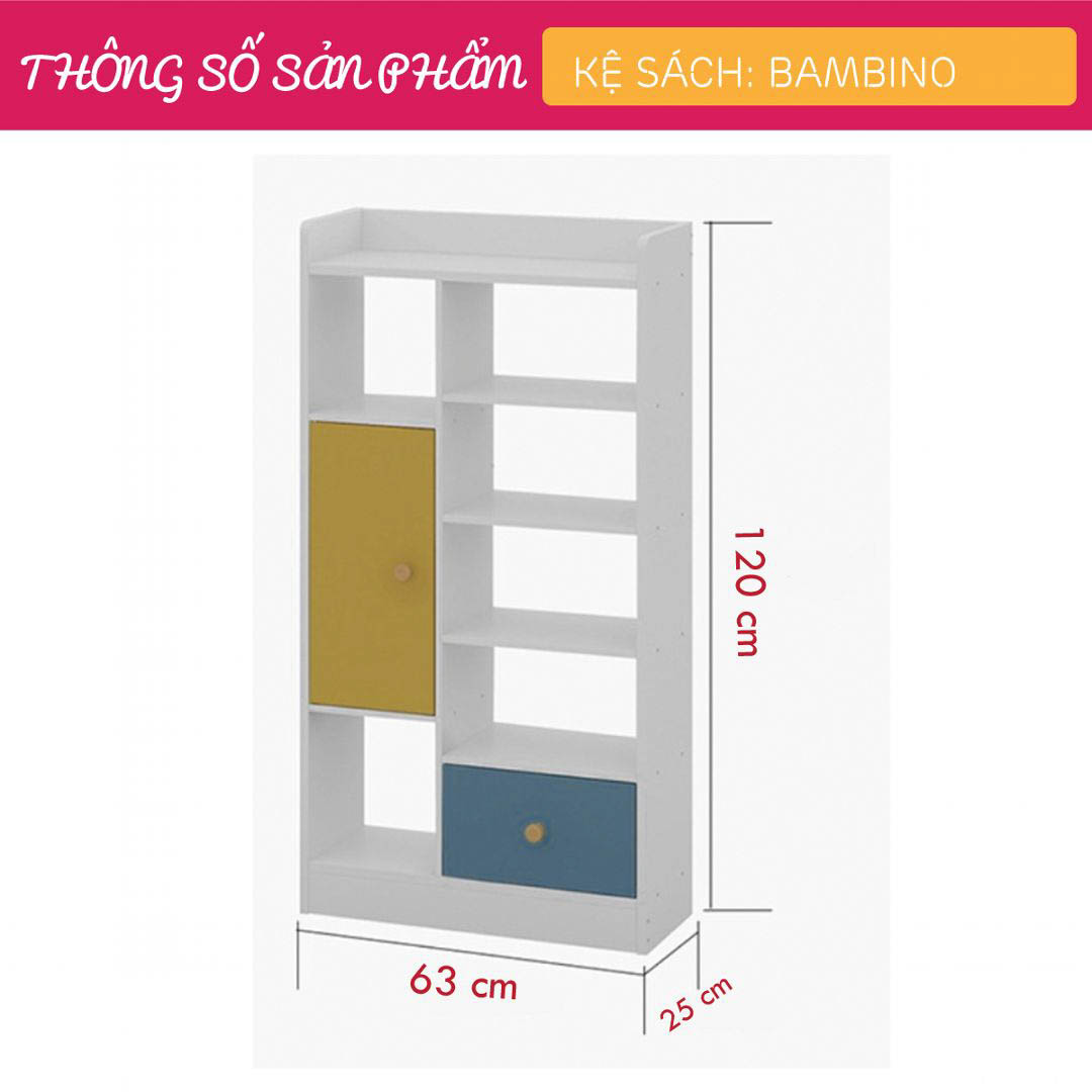 Kệ giá đỡ sách thông minh, đa năng SMLIFE Bambino