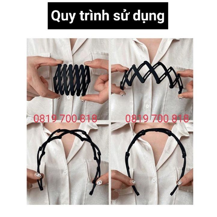 Băng đô, bờm cài tóc nhựa dẻo gấp gọn thời trang màu pastel xinh xắn