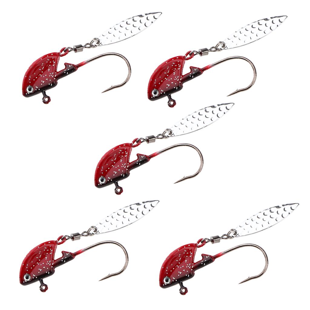 5 Pieces Fishing Jig Lure Freshwater Saltwater Bait Hook Tackle