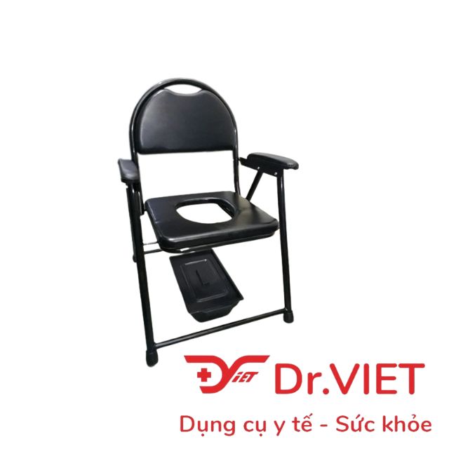 Ghế bô vệ sinh không bánh xe, có đệm lót LUCASS G17 - Phù hợp cho người bênh, mẹ bầu, người lớn tuổi, tiện lợi, bô tháo rời dễ dàng mang đi.