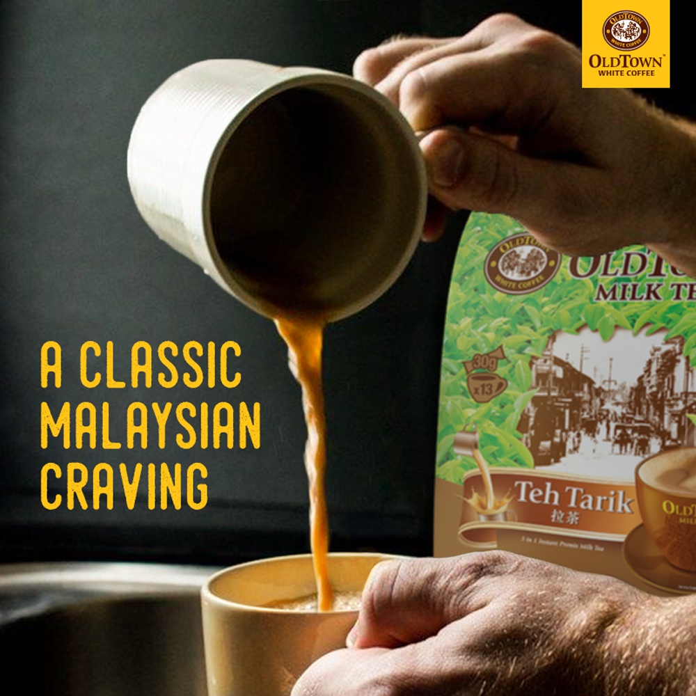 Trà Sữa OldTown Hòa Tan 3 in 1 White Milk Tea Malaysia 12 Gói x 40 Gam Sài Gòn Đặc Sản