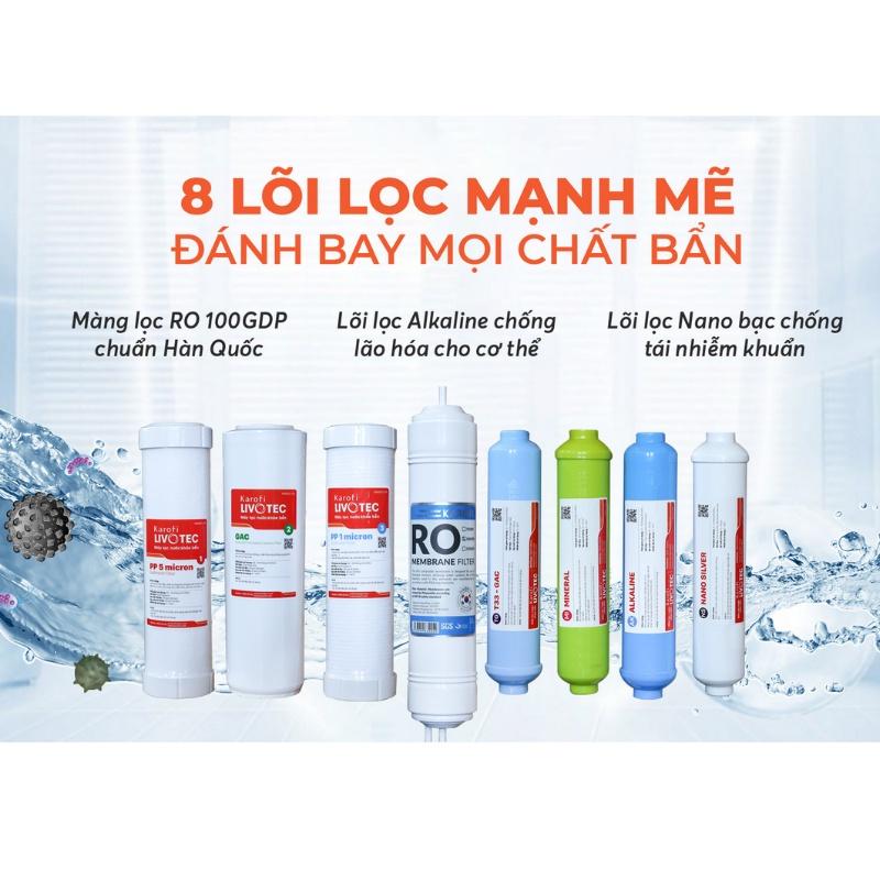 Máy Lọc Nước Karofi Livotec 311 - 8 Lõi Lọc - Hàng Chính Hãng