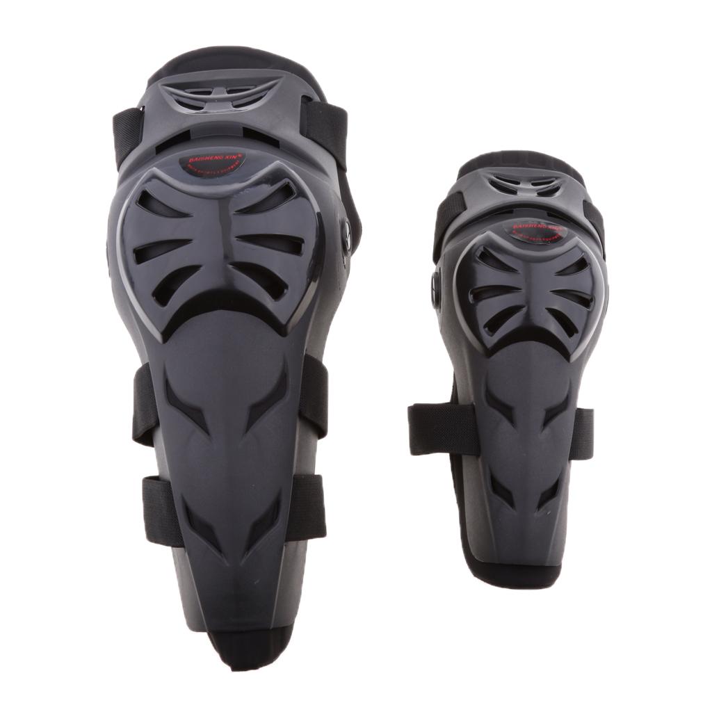 4Pieces Motorcycle Motocross Cycling Elbow and Knee Pads Protector Guard Armors Set Black