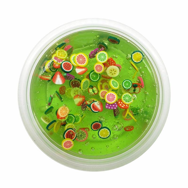 Lốc 12 hộp Slime Đồ chơi slam charm hoa quả vỏ sò kim tuyến