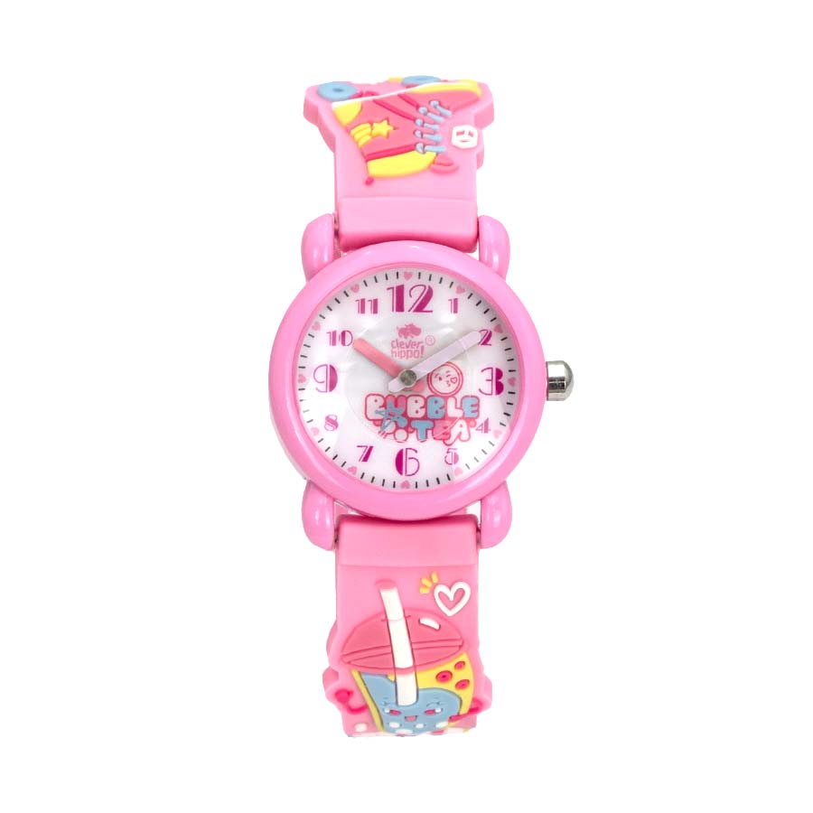 Đồng Hồ Trẻ Em Clever Watch - Milk Tea Hồng Clever Hippo WG011/PINK