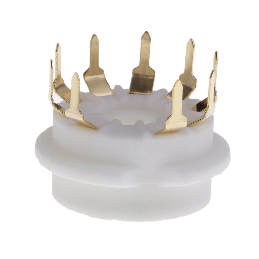 2x9pin PCB Mounting Vacuum Tube Socket GZC9-B-G for 12AX7,12AT7,12AU7,ECC83