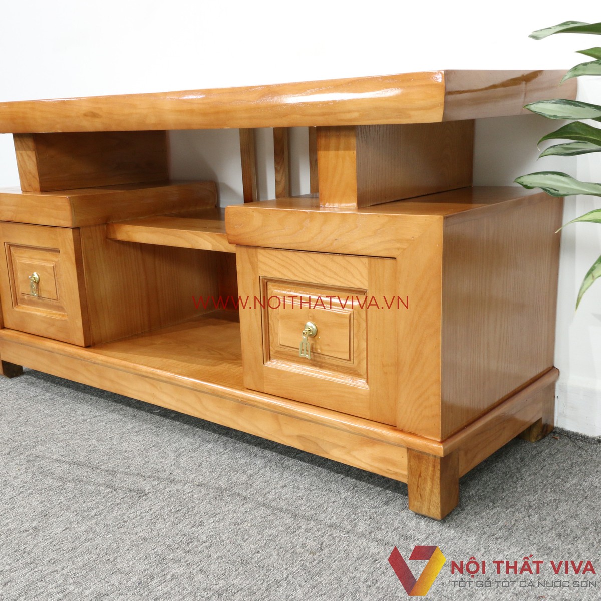 Kệ Tivi Gỗ Xoan Đào Đơn Đẹp Giá Rẻ