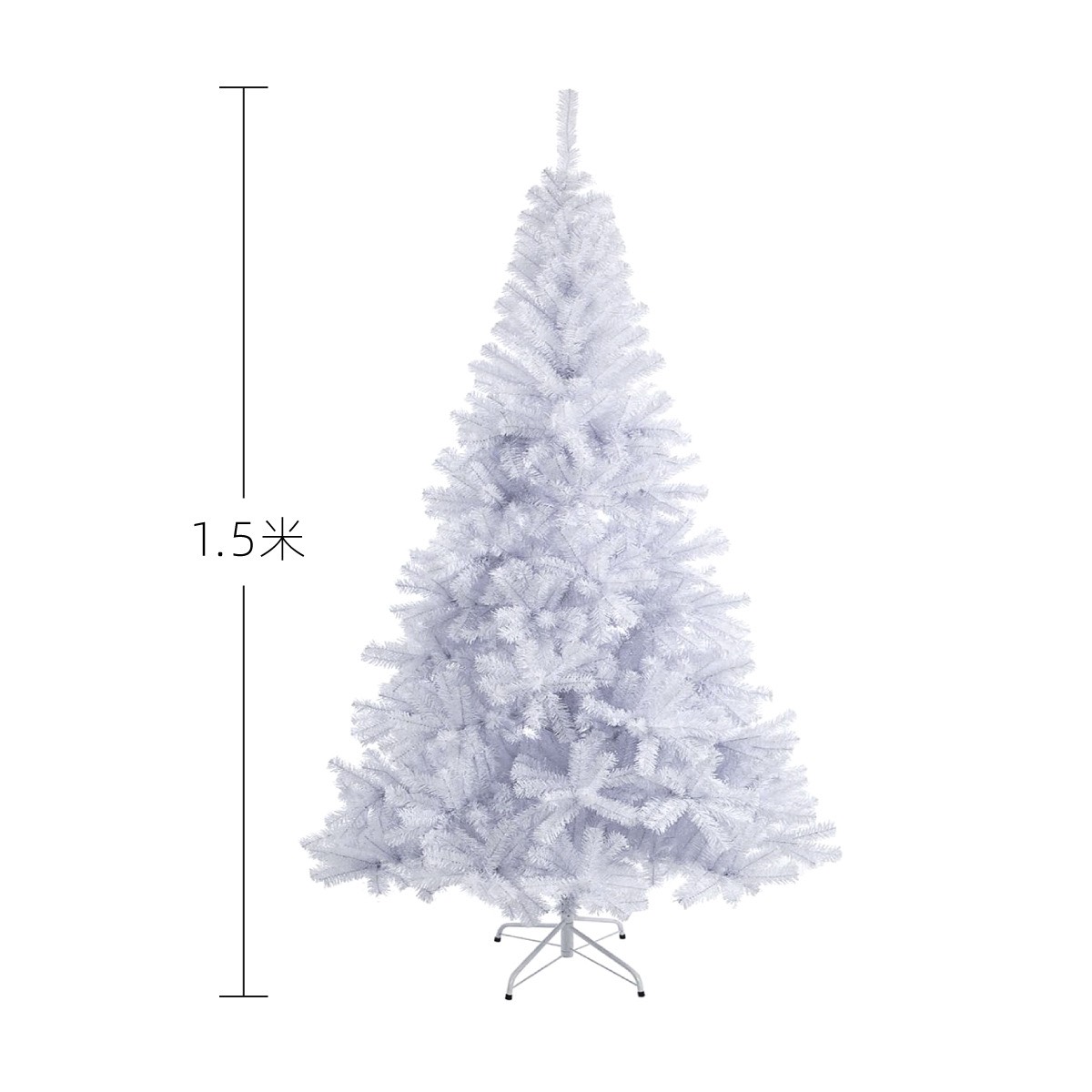 Cây thông Màu Trắng C16 Cây Cao 1.5m Trang Trí Noel Giáng Sinh