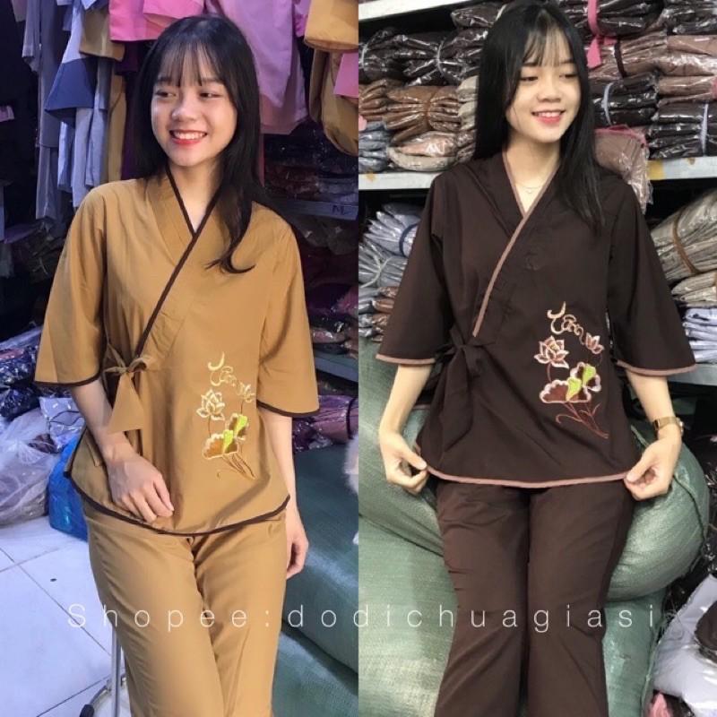 ĐỒ LAM ĐI CHÙA  Nhật Nơ Hoa Thêu