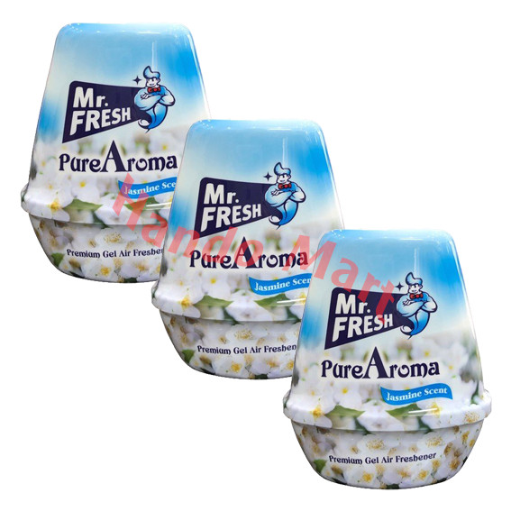Combo 3 Sáp thơm khử mùi Pure Aroma Mr Fresh 220g (hương Sakura, Nhài, Trà xanh)