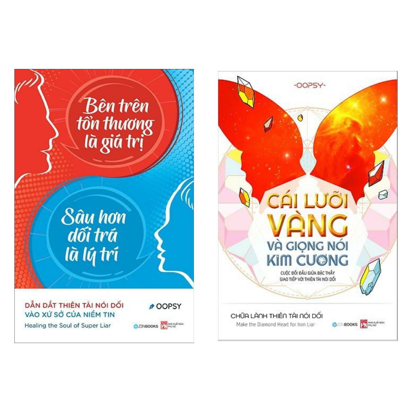 Combo Sách Kỹ Năng Sống:  Bên Trên Tổn Thương Là Giá Trị, Sâu Hơn Dối Trá Là Lý Trí +  Cái Lưỡi Vàng Và Giọng Nói Kim Cương -