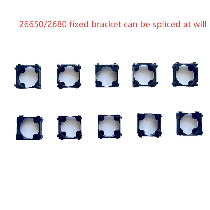 50 CHIẾC 26800/ 26650 giá đỡ pin lithium nhà sản xuất khóa thắt lưng kết hợp cố định Màu sắc: 26800 3S