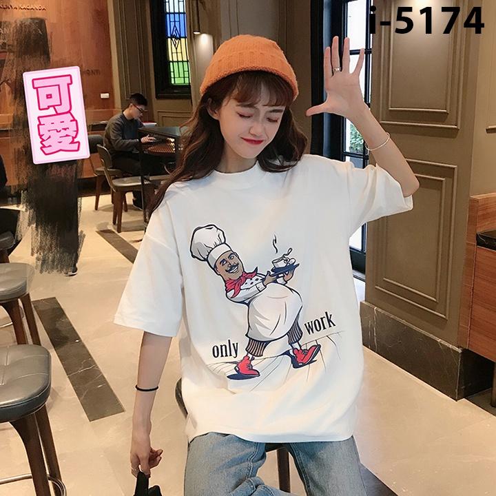 Áo Thun Unisex Nữ Họa Tiết Đầu Bếp Cực HOT