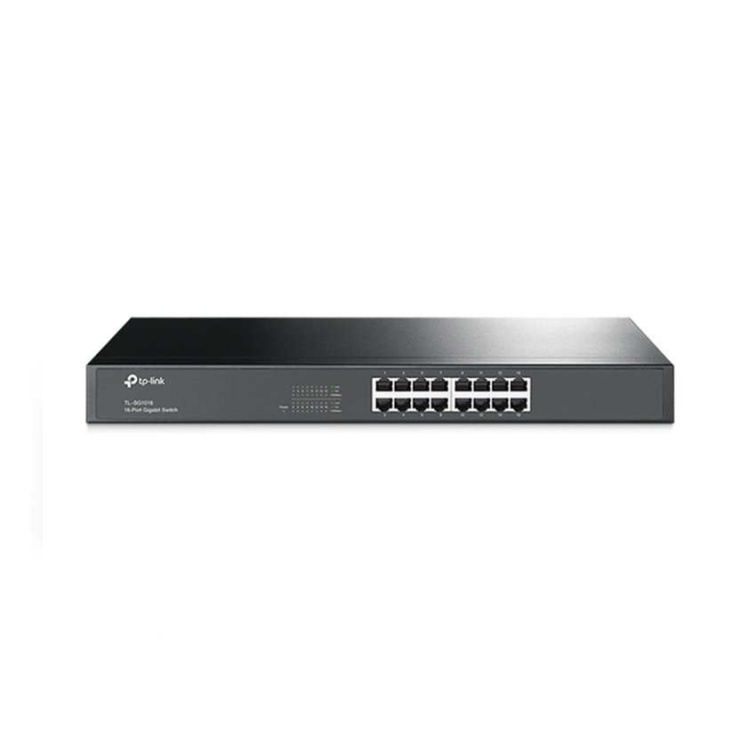 SWITCH TP-LINK TL-SG1016 (16 CỔNG RJ45 10/100/1000MBPS, VỎ KIM LOẠI, GẮN TỦ RACK 19 INCH) -hàng chính hãng