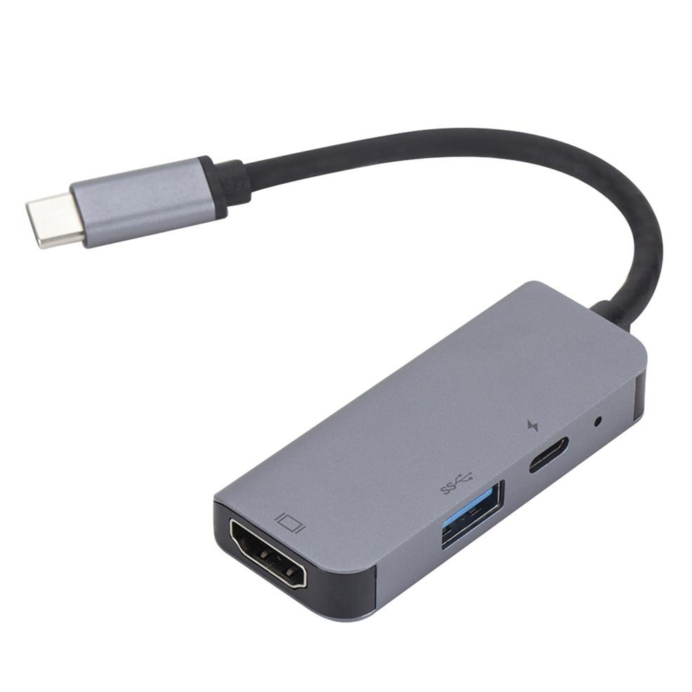 USB C To HDMI 3 in 1 Cable Converter for Samsung Huawei Apple Mac NS Usb 3.1 Type C To HDMI 4K Adapter Cable
