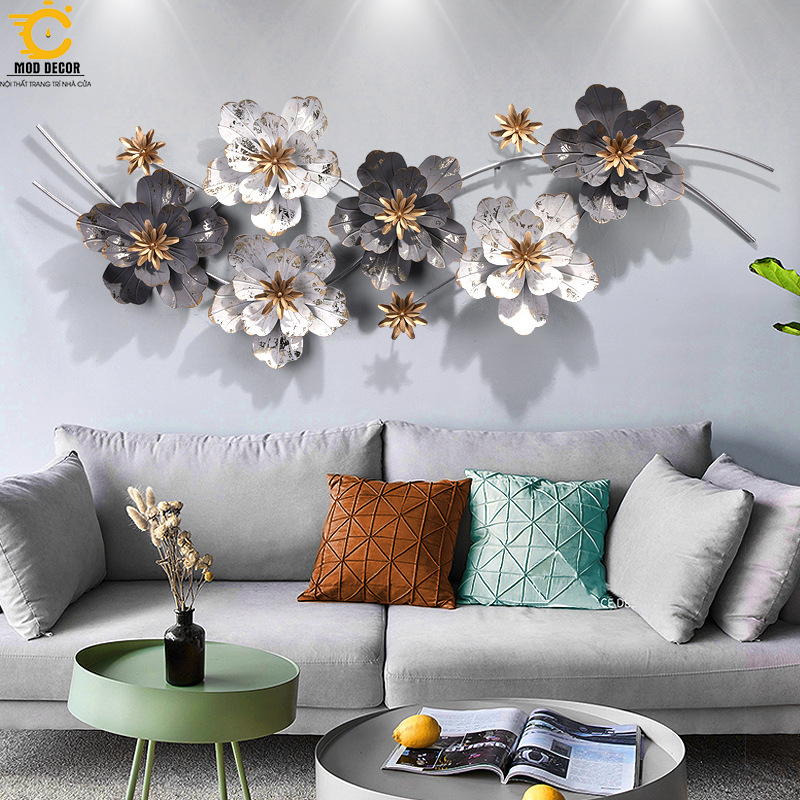 Tranh sắt treo tường trang trí MOD Decor, phong cách Bắc Âu nghệ thuật Lianzhang JJT mã 2087