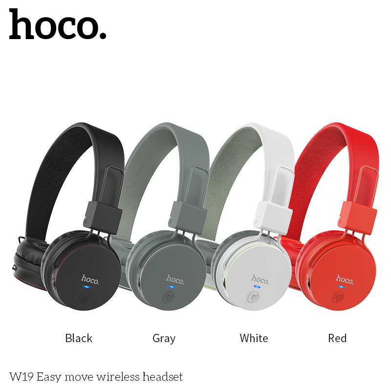 Tai Nghe Chụp Tai Bluetooth Hoco W19 đệm êm tai - Hàng Chính Hãng