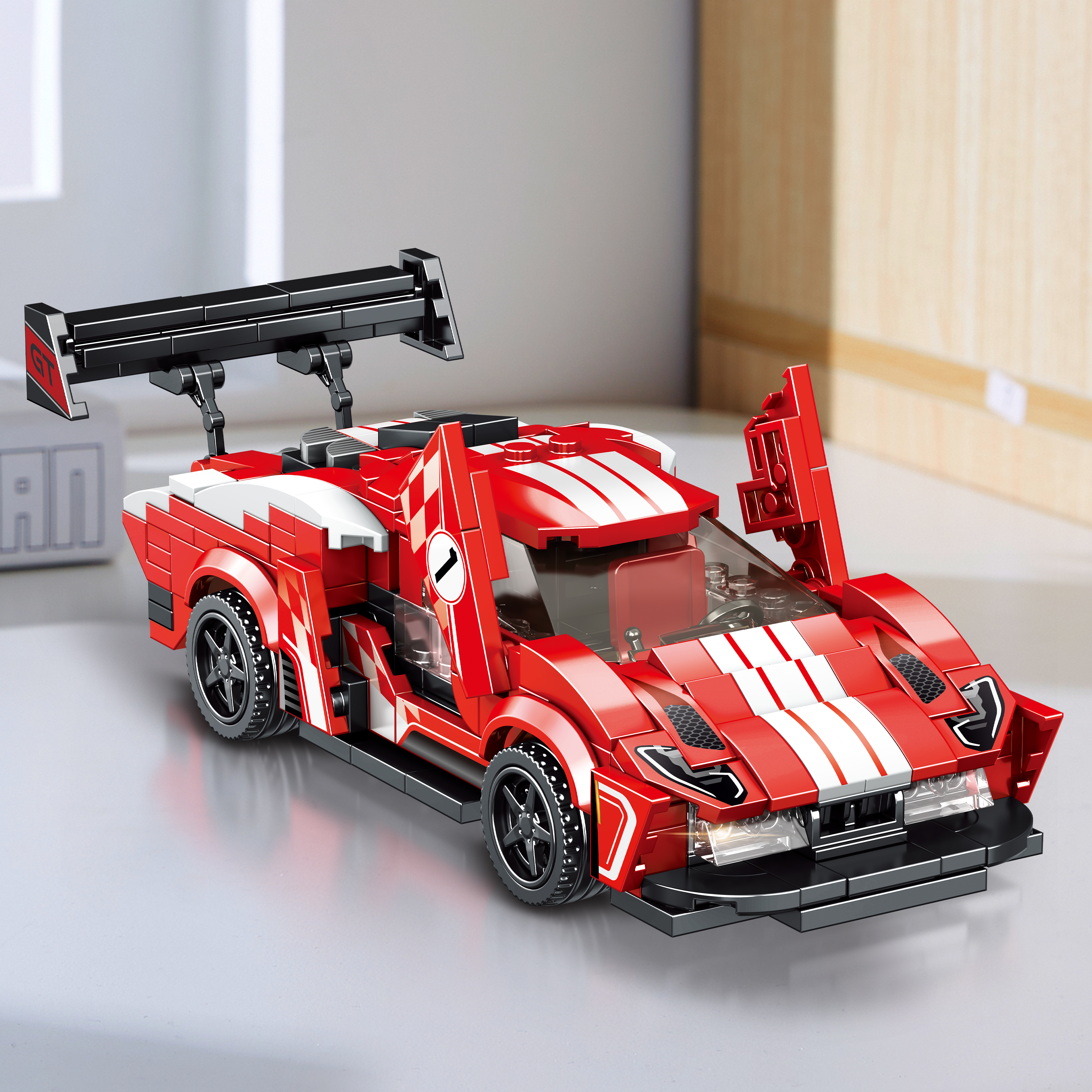 MINGDI - K3136 - Bộ Lắp Ráp Xe Đua Thể Thao (307Chi Tiết)