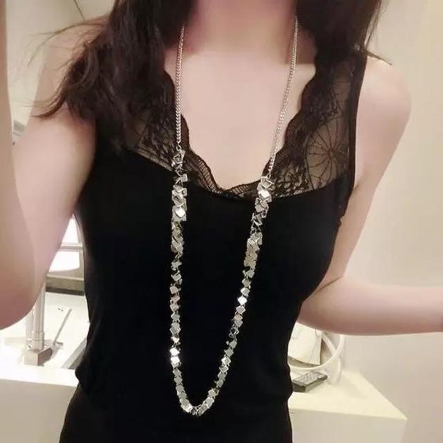 Áo cotton thun phối ren mềm Quảng Châu