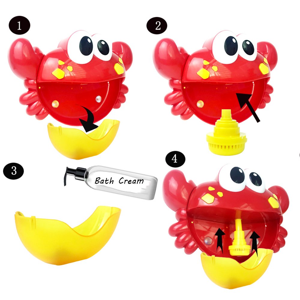 Đồ Chơi Cua Tạo Bọt Xà Bông Cho Bé Crab Bubble Blower