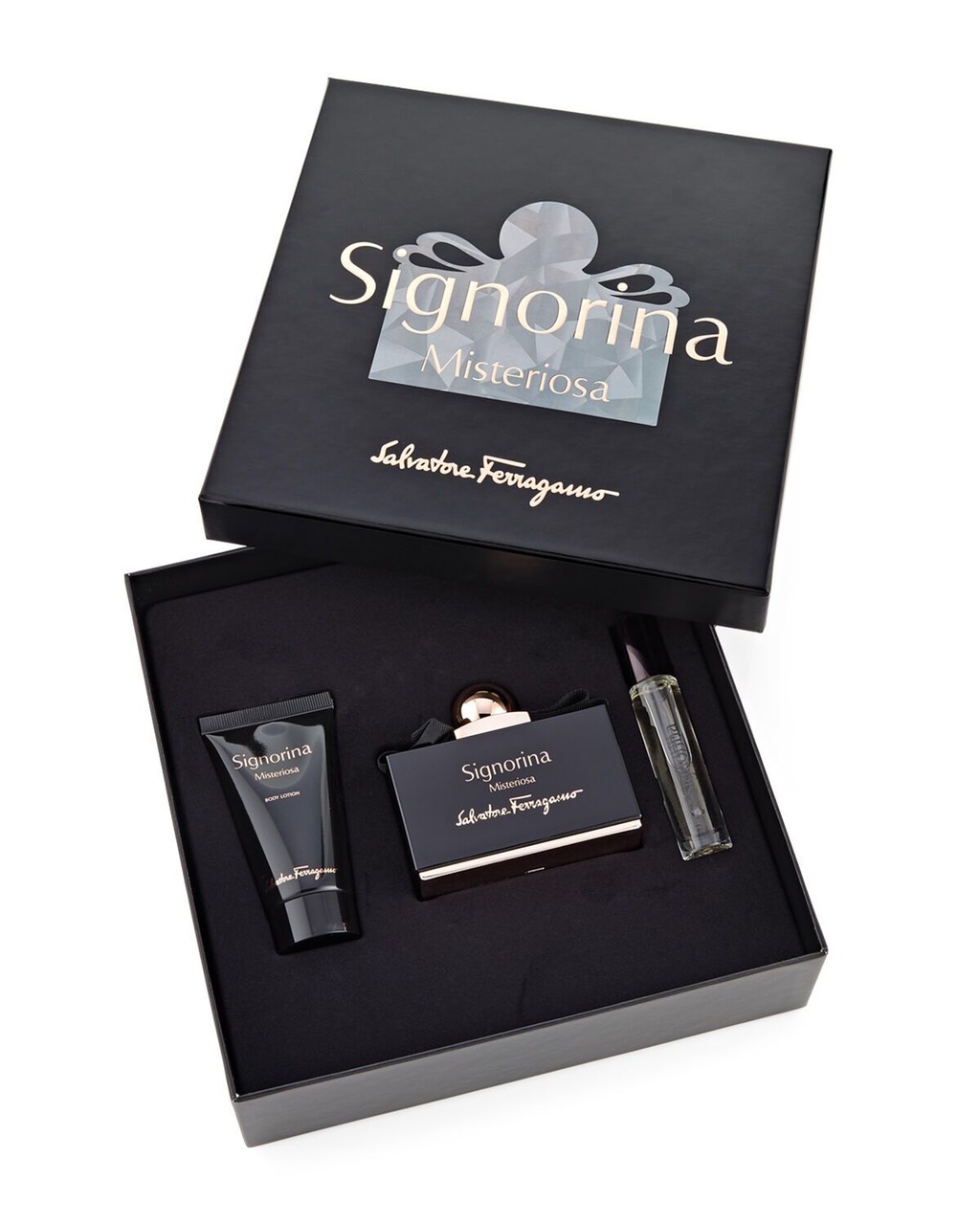 Bộ Nước Hoa Nữ Salvatore Ferragamo Signoria Misteriosa (100ml + mini 10ml + lotion 50ml)