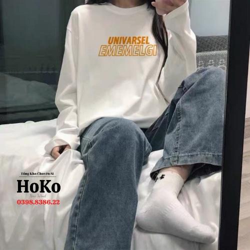 Áo Sweater Univarsel EMEMELGY Nam Nữ unisex phong cách Hàn Quốc cá tính, Chất nỉ bồng đẹp mã HD85 - Qu