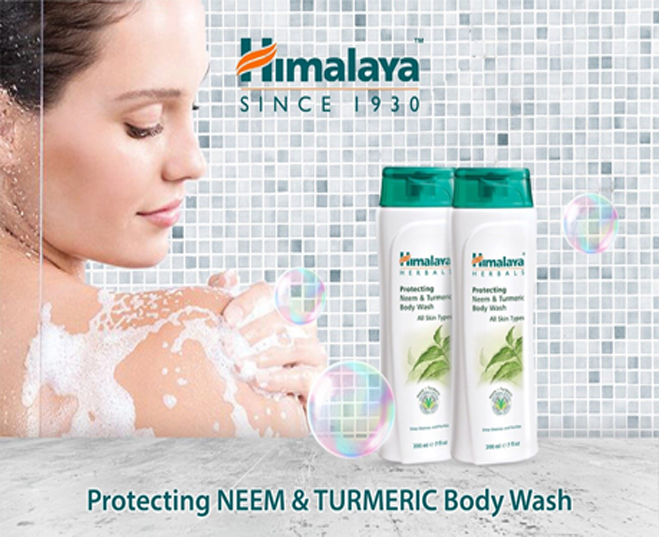 PROTECTING NEEM & TURMERIC BODY WASH - Sữa Tắm Thiên Nhiên Himalaya Herbals Neem Và Nghệ Tây 200ml