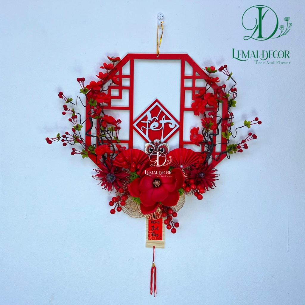 Vòng hoa treo cửa trang trí đường kính 35-45cm