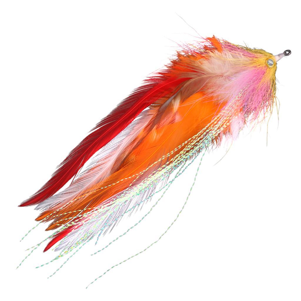 2x 5.5 "14cm Fly Fishing Flies Kit Dry Fly Fishing Lures Kit
