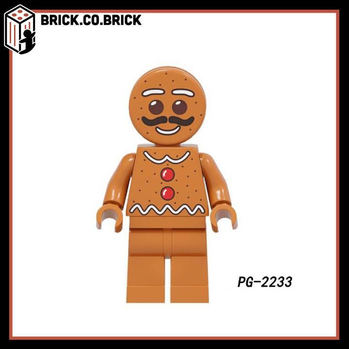 Nhân Vật Đồ Chơi minifig Hóa Trang Ngộ Nghĩnh Tôn Ngộ Không Gấu Hồng Bánh Cookie Pizza Cáo PG2224 - PG-2226