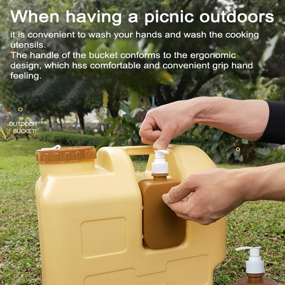 Thùng nước di động ngoài trời 20L dung tích lớn HDPE dùng để chứa nước cắm trại picnic ngoài trời