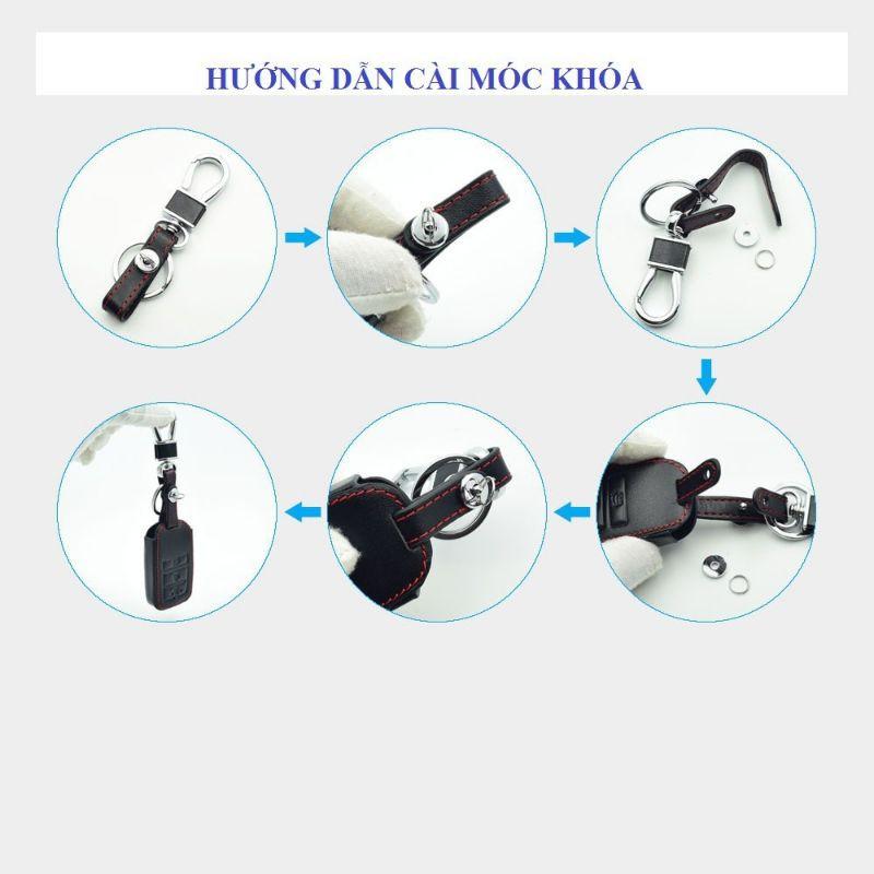 Bao Da Chìa Khóa Dành Cho Xe Hyundai Accent 2021 Logo 3D