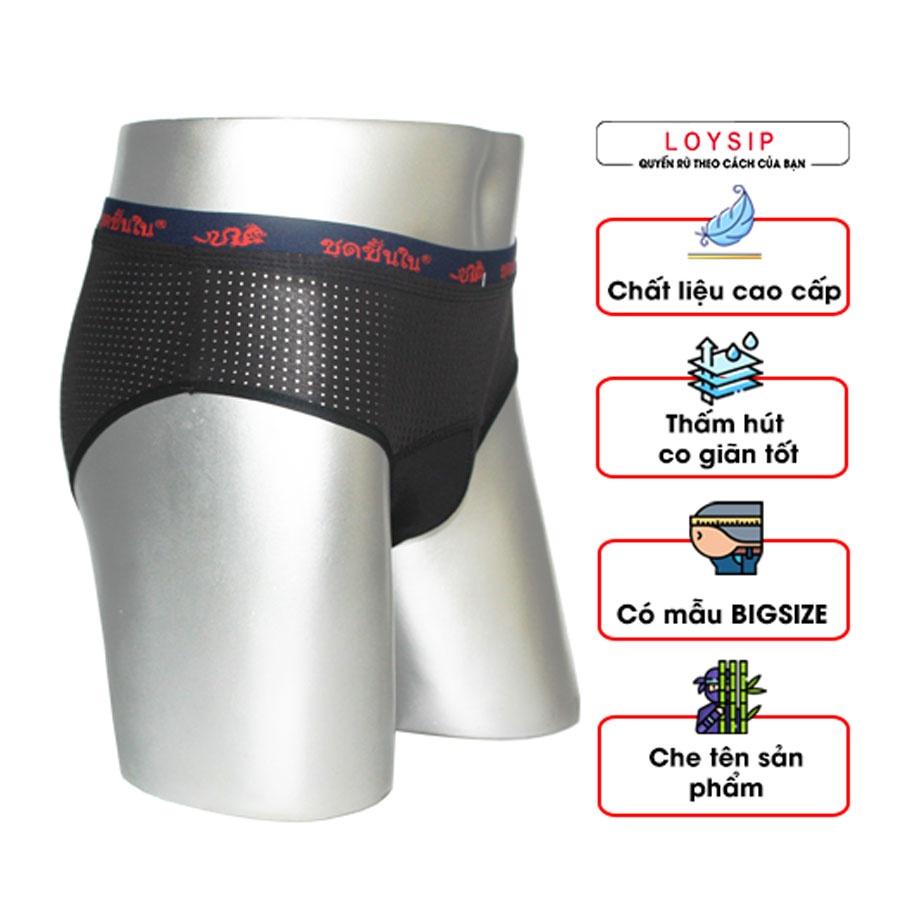 Quần lót tam giác nam kháng khuẩn, quần sịp chéo thông hơi, thoáng khí - chất vải thun cotton Thái mát lạnh, thoải mái