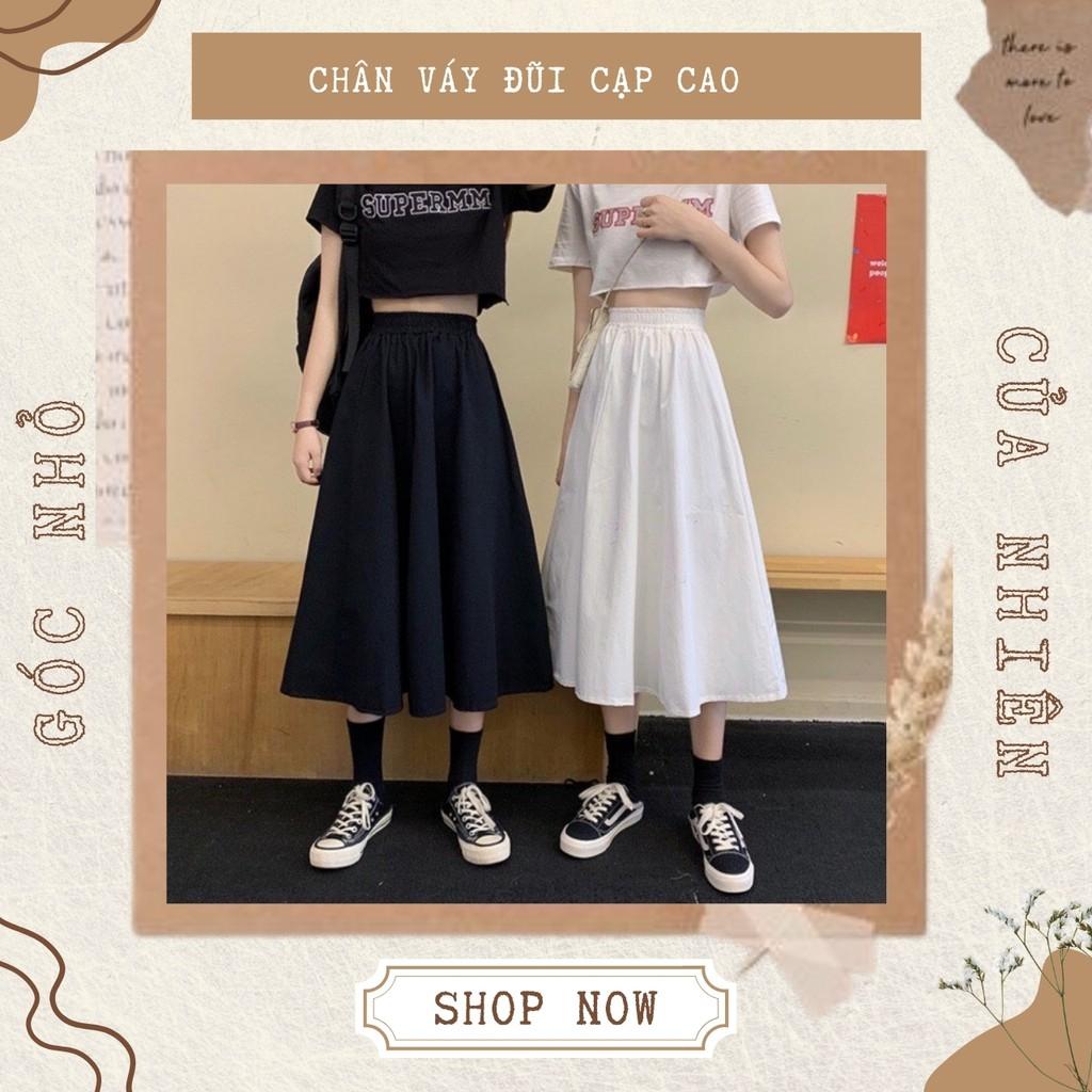 Chân Váy Đũi Thô Dáng A Ullzzang