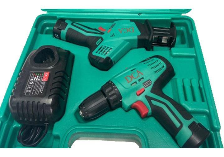 BỘ COMBO MÁY KHOAN PIN (ADJZ10-10EK) VÀ MÁY CƯA KIẾM DÙNG PIN (ADJF15EK) DCA ADKIT02EK - HÀNG CHÍNH HÃNG