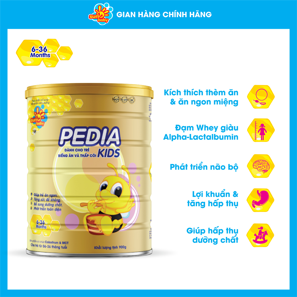 Sữa bột công thức dinh dưỡng PEDIA KIDS 900G- Sunbaby