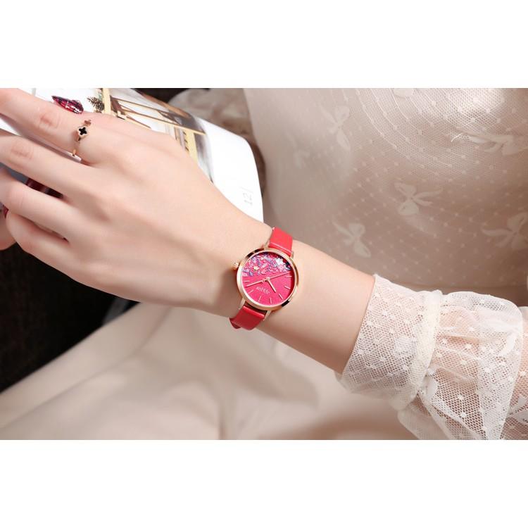 Đồng hồ Nữ JA-1089 JULIUS Hàn Quốc dây da