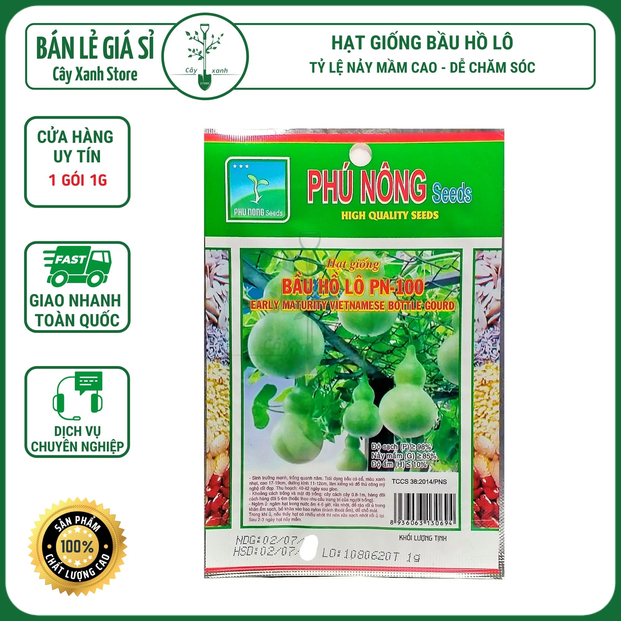 Hạt Giống Bầu Hồ Lô - Phú Nông Seeds