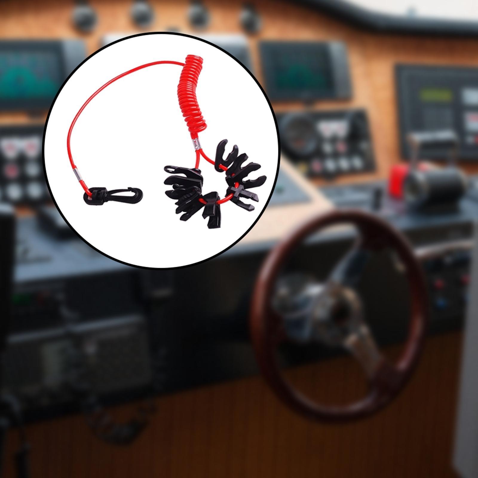 Boat Ignition 11 Keys   Off Kill Switch Lanyard Kit