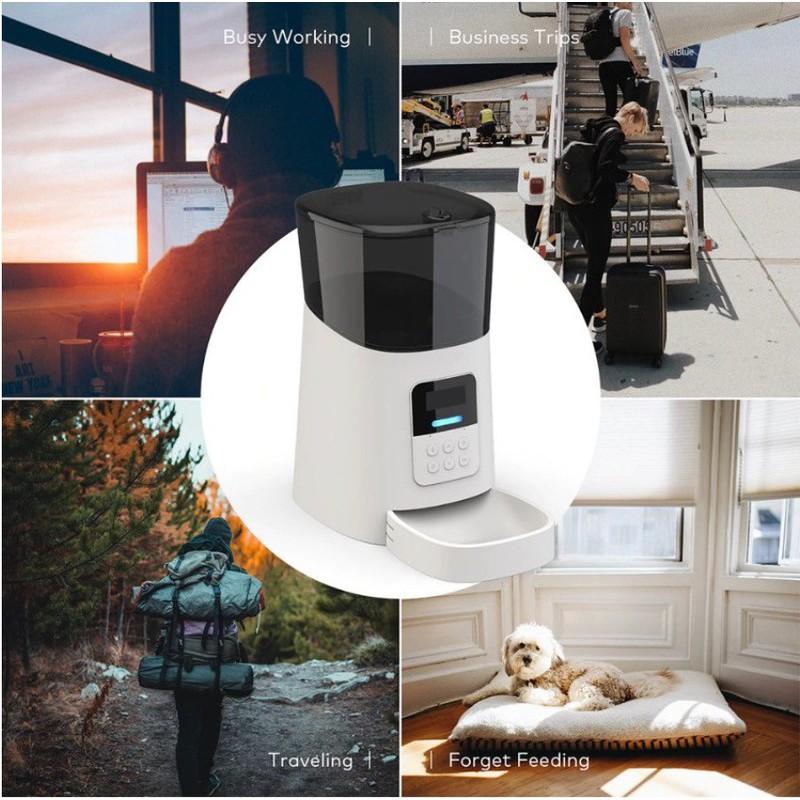 Pet Feeder 6L Máy cho thú cưng ăn LED UV&Voice - Machines for pets