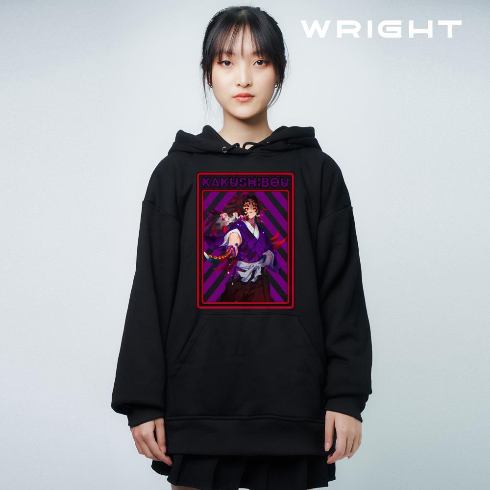 Áo hoodie anime kakushibou demon slayer Wright phong cách samurai oversize unisex