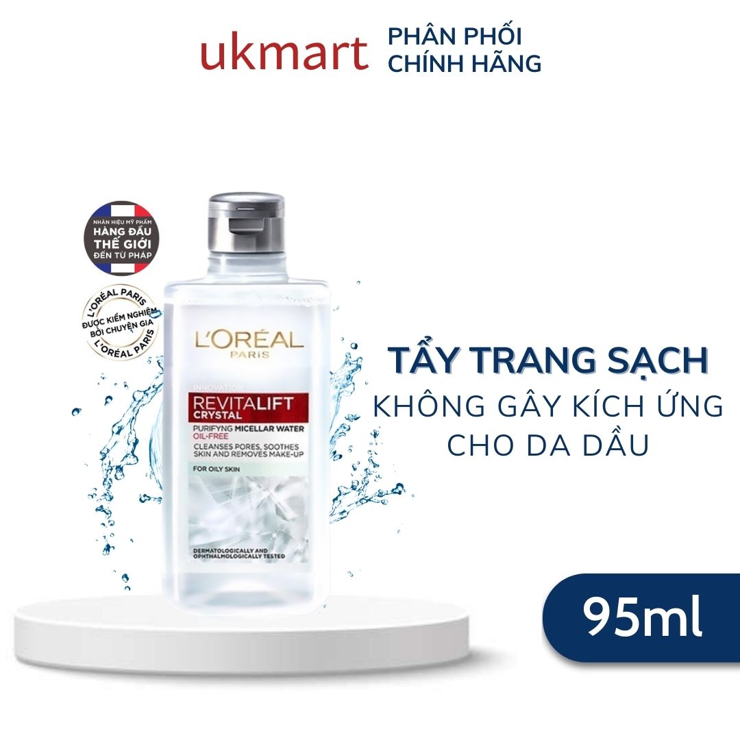 Nước Tẩy Trang L'Oreal Paris Cho Mọi Loại Da 3-in-1 Loreal Micellar Water Da Dầu Da Nhạy Cảm Da Khô