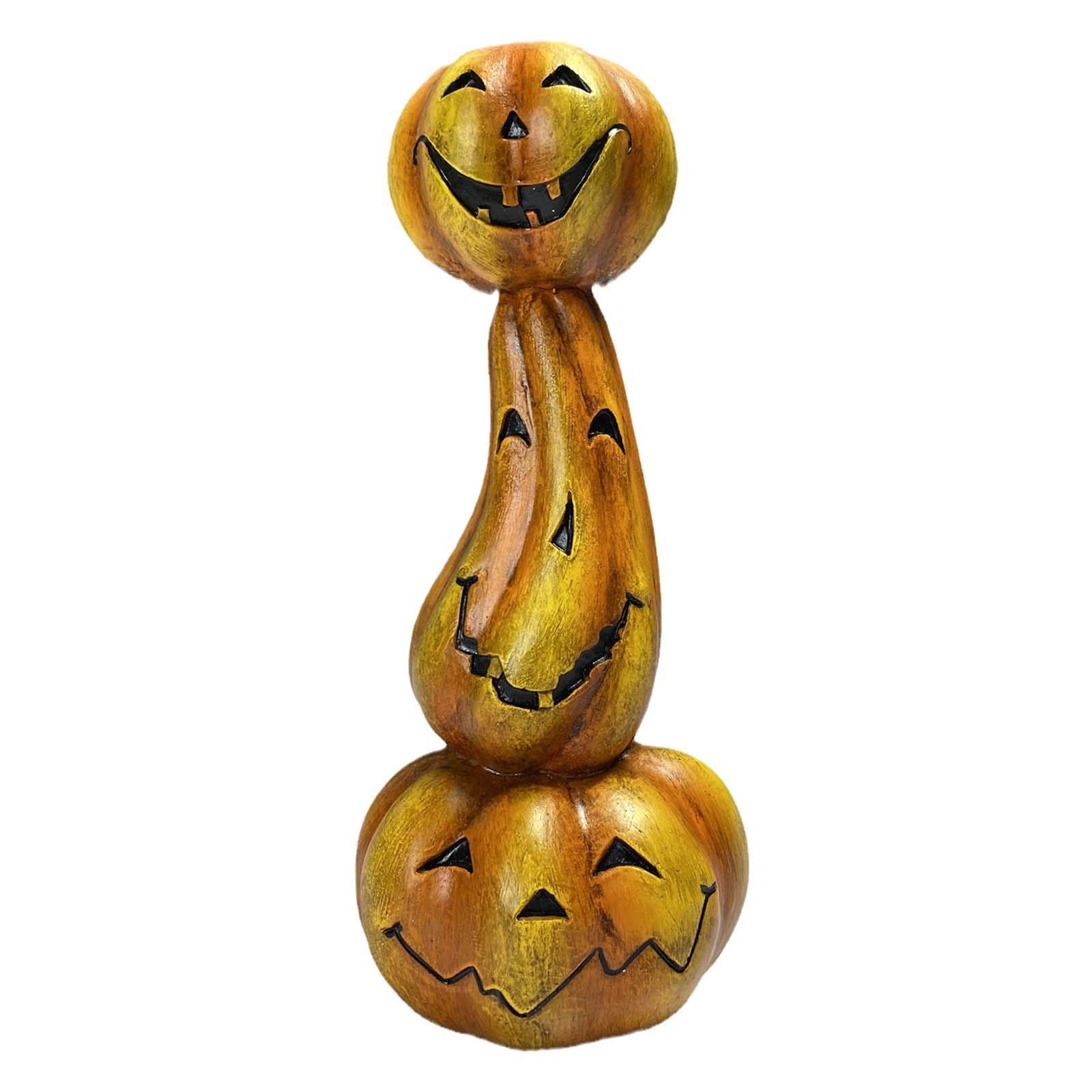 Halloween Candle Holder, Pumpkin Candlestick Holder Decorative Tabletop Taper Candle Holder for Club, Haunted House, Party, Holiday, Home