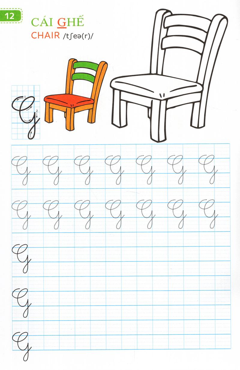 Sách Tập Viết Chữ Đẹp &amp; Tô Màu - Kiểu Chữ Hoa (Khổ Nhỏ)