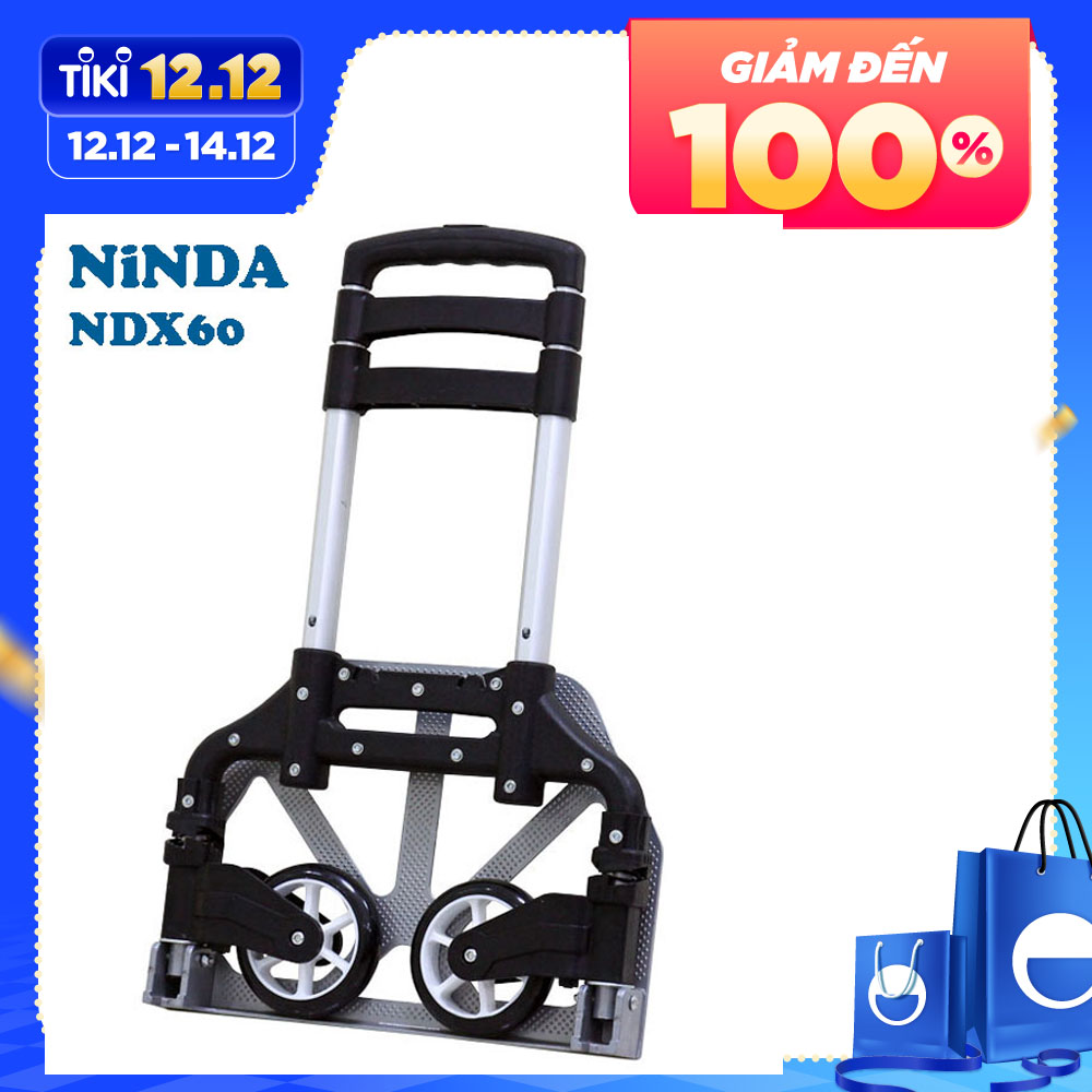 Xe đẩy hàng 2 bánh gấp gọn NiNDA NDX-60 gấp gọn - Hàng chính hãng