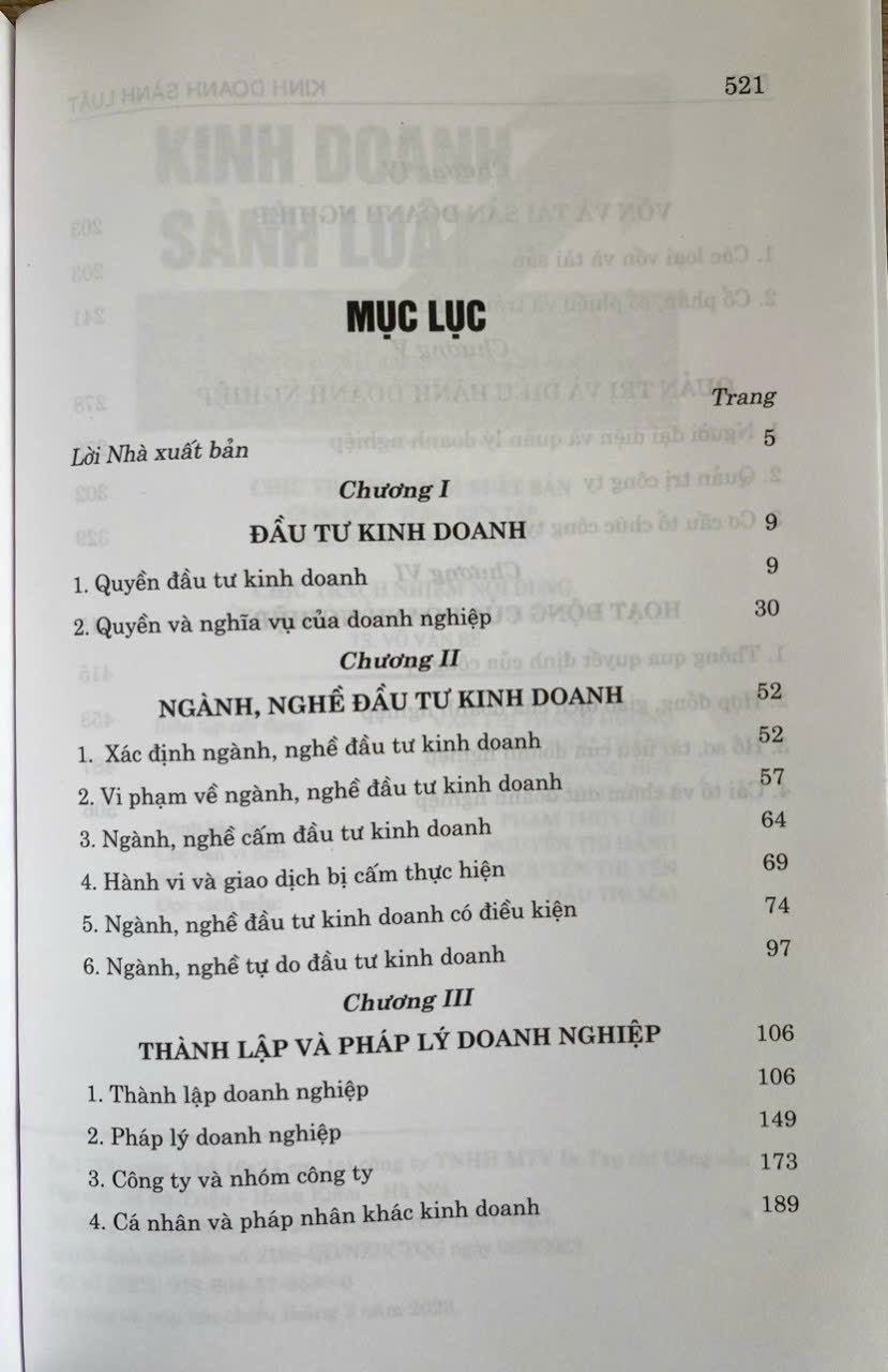 Kinh Doanh Sành Luật (Ứng dụng luật danh nghiệp luật 2020 sửa đổi, bổ sung 2022 và quy định liên quan)